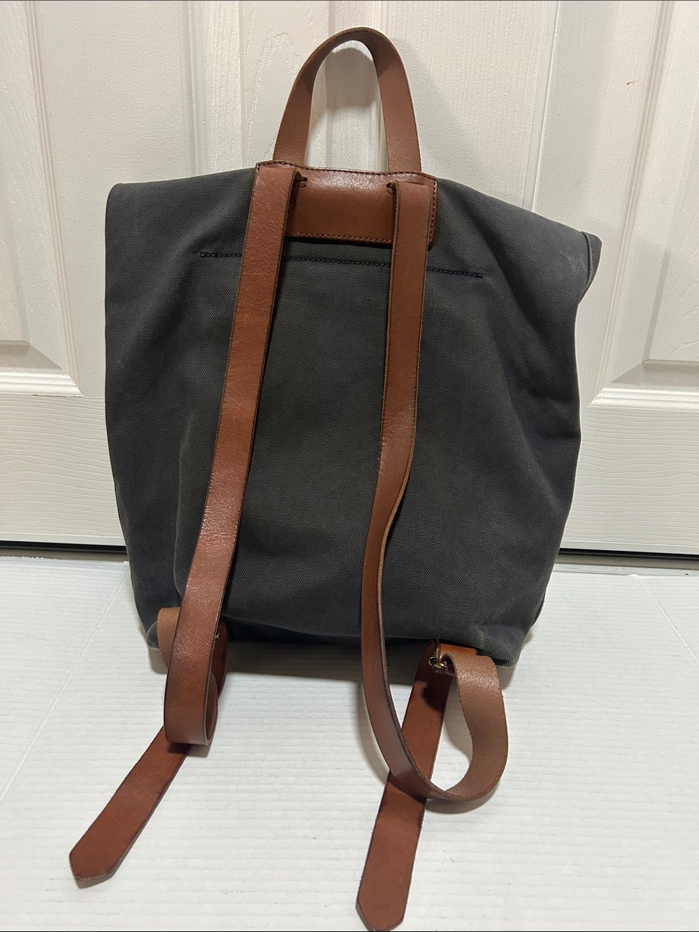 Madewell Canvas Foldover Backpack - Picture 3 of 12